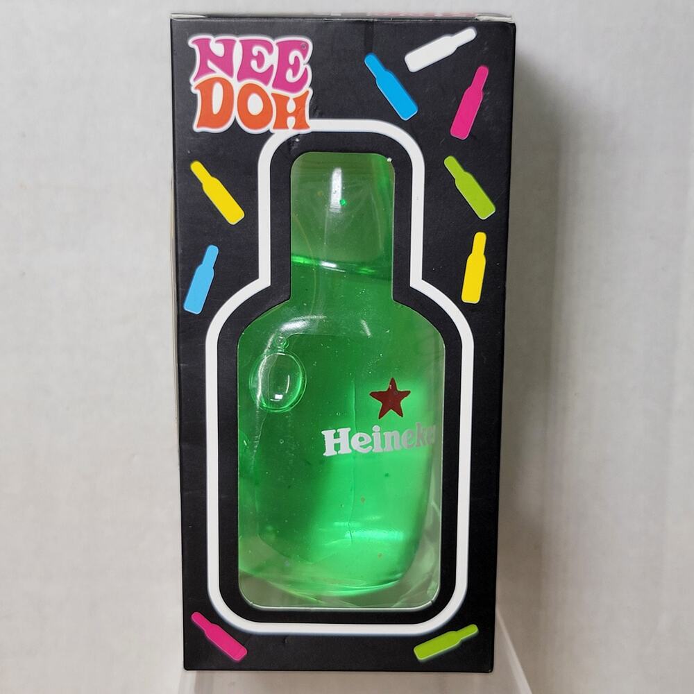 Nee Doh Heineken Beer Bottle Shaped Squishy - NEW
